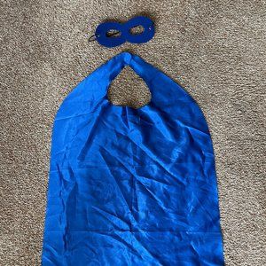 Royal Blue cape and mask